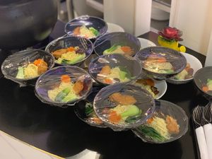 Buffet items at Au Lac Healthy World - Pham Ngu Lao in Ho Chi Minh City