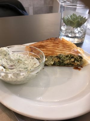 Spanakopita  at Sweet Pea Cafe & Playhouse in Edmonton