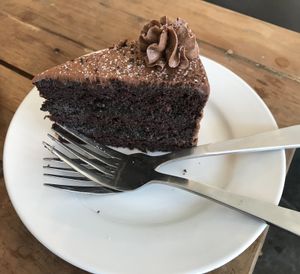 3 Layer Chocolate Crunch Cake
great to share with a friend! 
Very yummy! Just the perfect balance, not too sweet!  at Sweet Pea Cafe & Playhouse in Edmonton