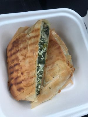 Vegan Spanakopita!  at Sweet Pea Cafe & Playhouse in Edmonton