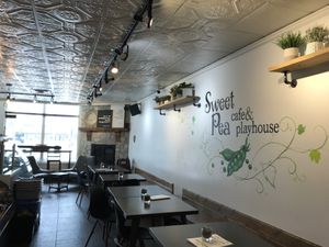 interior at Sweet Pea Cafe & Playhouse in Edmonton