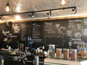 menu at Sweet Pea Cafe & Playhouse in Edmonton