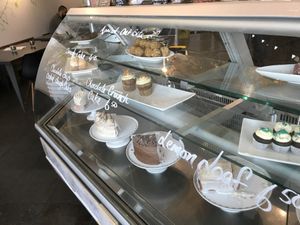 baked goods display at Sweet Pea Cafe & Playhouse in Edmonton