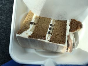 chocolate chip cookie dough cake at Sweet Pea Cafe & Playhouse in Edmonton