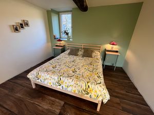 Cozy bedroom in Bella's Cottage. at La Grange DesRochers in Paley