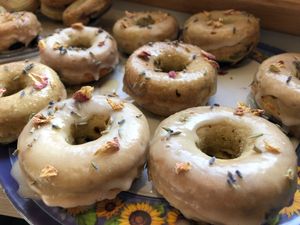 Vegan donuts. at La Grange DesRochers in Paley