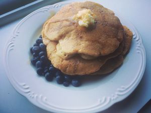 Vegan Fluffy Pancakes!!  at La Grange DesRochers in Paley