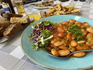 Gigantes (giant beans) at Valia Calda in Kalampaka