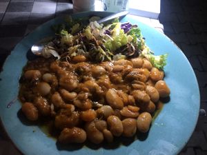 Giant beans   at Valia Calda in Kalampaka