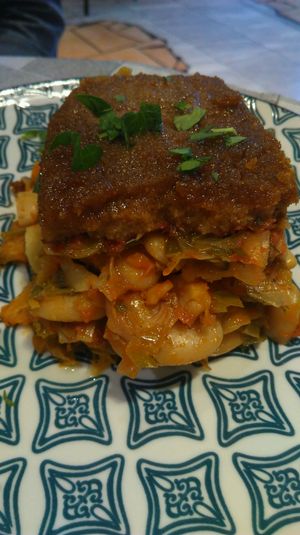 Vegetables pudding (can't remember the Greek name ^^) at Valia Calda in Kalampaka