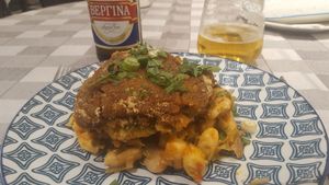 Giant Beans and Leeks at Valia Calda in Kalampaka