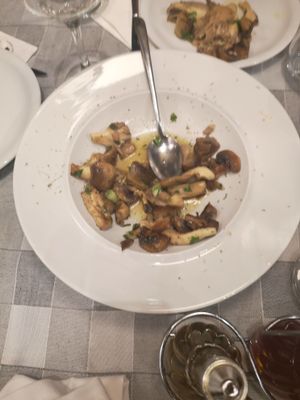 mushroom dish  at Valia Calda in Kalampaka