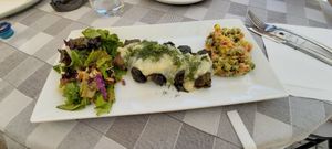 Stuffed Vine Leaves (rice and mushrooms) at Valia Calda in Kalampaka