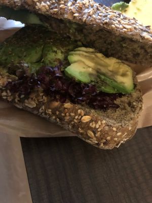 Avocado sandwich  at Espressaki in Crete