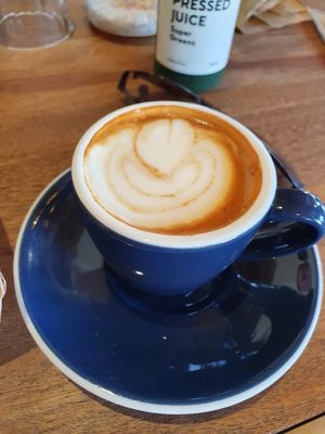 Soy piccolo at St Coco Cafe in Springwood