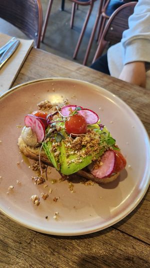 Avo toast at St Coco Cafe in Springwood