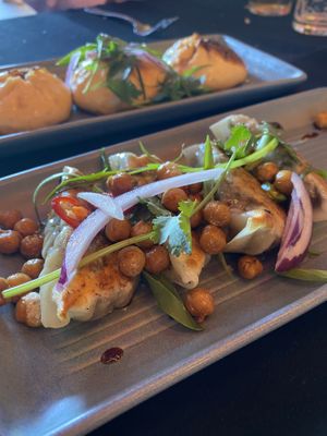 Gyoza and Pan fried buns  at Yulli's Brews in Alexandria