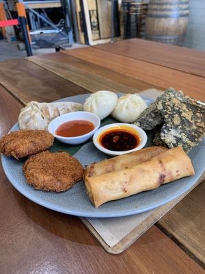 Asian plate   at Yulli's Brews in Alexandria