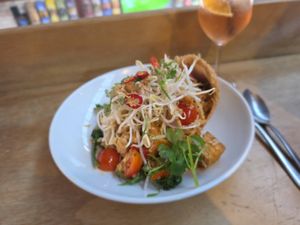 Tom yum fried rice at Yulli's Brews in Alexandria