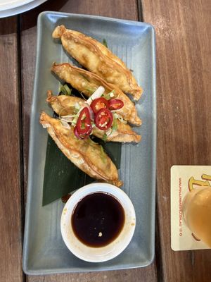 Pot stickers   at Yulli's Brews in Alexandria