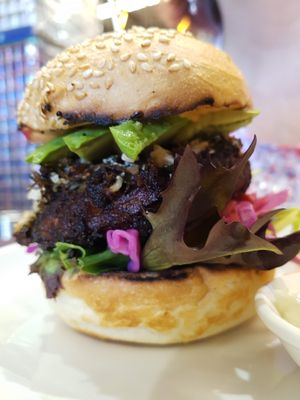 The cauli burger  at Yulli's Brews in Alexandria