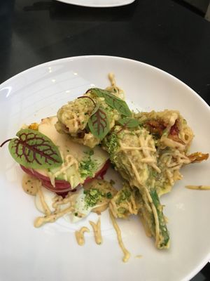 Zucchini flowers  at Yulli's Brews in Alexandria