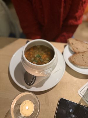 Lentil soupp  at Gilden im Zims in Cologne