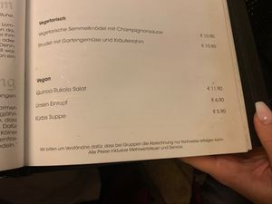 I got the quinoa salad and really enjoyed it! This is one of the few traditional Brauhauses I have been a able to find in Cologne with vegan options! Would definitely recommend it at Gilden im Zims in Cologne