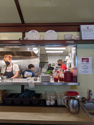 Counter at Swan Street Diner in Buffalo