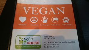 great intentions at The Vegan House in Hollywood