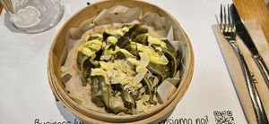 Vegan dumplings at That's Vapore City Life in Milan