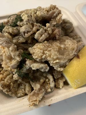 “Calamari” oyster mushrooms  at Renegade Kitchen & Craft Bar in Kelowna