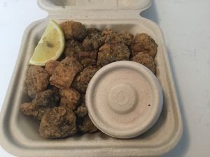 “Calamari” (hearts of Palm) at Renegade Kitchen & Craft Bar in Kelowna