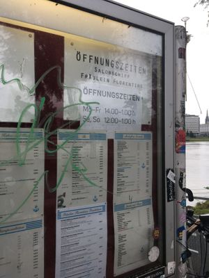 opening times as in August 2020 at Salonschiff Fräulein Florentine in Linz