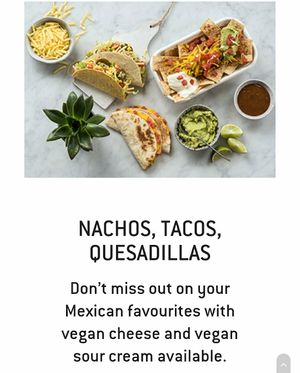 Vegan options at Zambrero in Bendigo