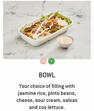 Bowls at Zambrero in Bendigo