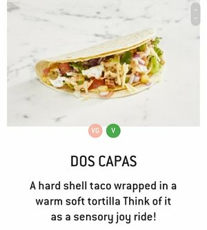 Dos capas at Zambrero in Bendigo