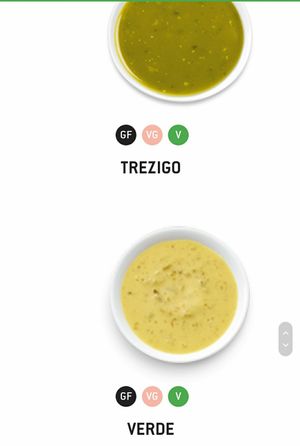 Vegan sauces at Zambrero in Bendigo