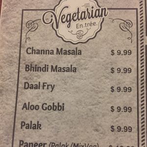 menu  at Salt n' Pepper in New Orleans