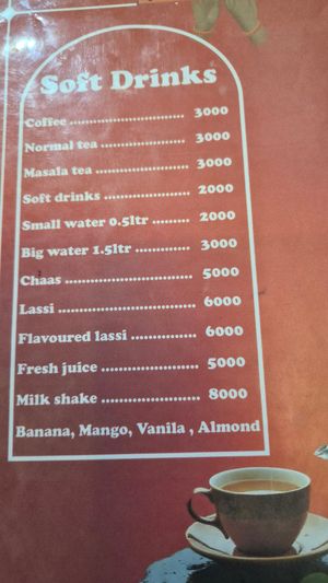  at Krishna Vegetarian Restaurant in Zanzibar