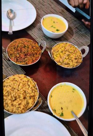 From neighbouring table, they enjoyed and being Indian said it was very authentic, Indian chef. They gave me a taste too, delicious. at Krishna Vegetarian Restaurant in Zanzibar