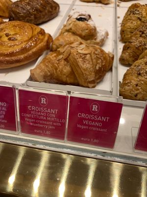 The only vegan options at Rinaldini Pastry Spa in Rome