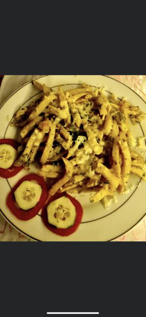 Cheese masala chips  #Veganuary at Milan's Restaurant in Moshi