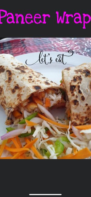 Paneer wrap  #Veganuary at Milan's Restaurant in Moshi