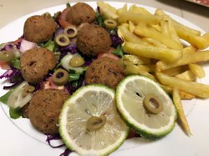 Falafel Salad  at Milan's Restaurant in Moshi