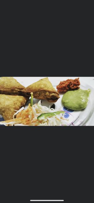 Samosas   at Milan's Restaurant in Moshi