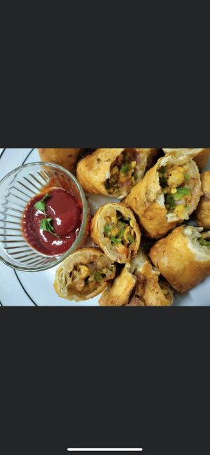 Cheese corn roll   at Milan's Restaurant in Moshi