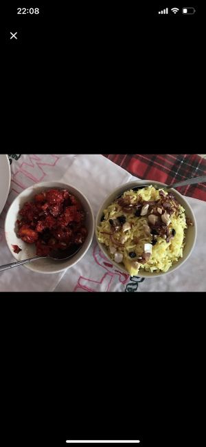 Kashmiri rice & Milans special   at Milan's Restaurant in Moshi