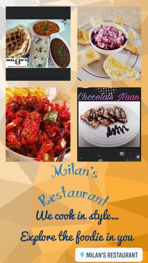 Authentic Indian food   at Milan's Restaurant in Moshi