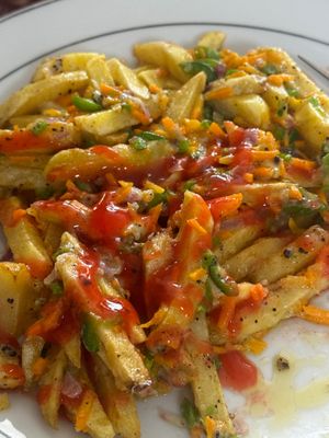 Veggie cheese chips  at Milan's Restaurant in Moshi